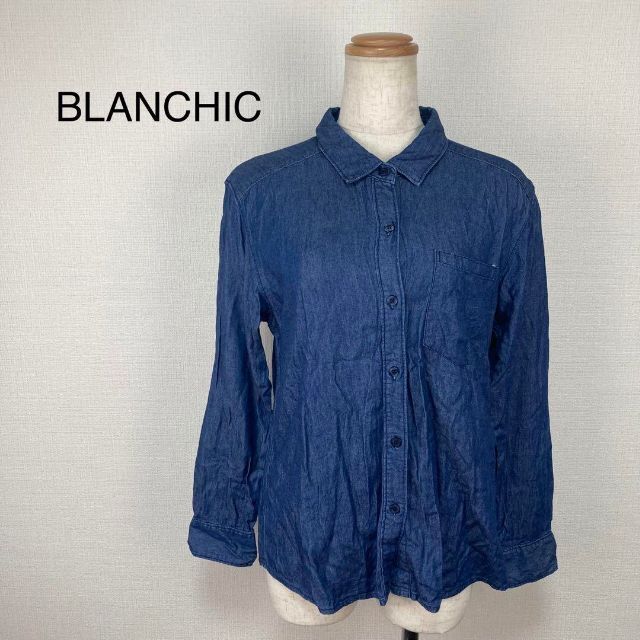 BLANCHIC デニムシャツ　2号　ブルー