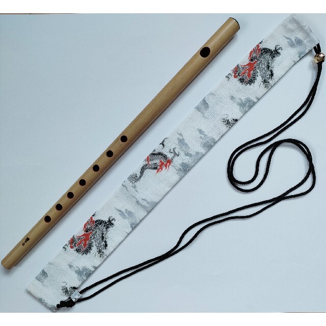 篠笛袋　横笛ケース   横笛袋    リコーダーケース   ショルダー紐付き 楽器の和楽器(横笛)の商品写真