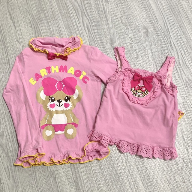 EARTHMAGIC(アースマジック)の120cmセット　バラ売り不可 キッズ/ベビー/マタニティのキッズ服女の子用(90cm~)(Tシャツ/カットソー)の商品写真