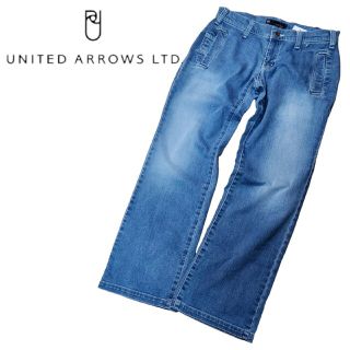 ユナイテッドアローズ(UNITED ARROWS)の未使用品　ユナイテッドアローズ　ローウエスト　バギーパンツ　デニム　M(デニム/ジーンズ)