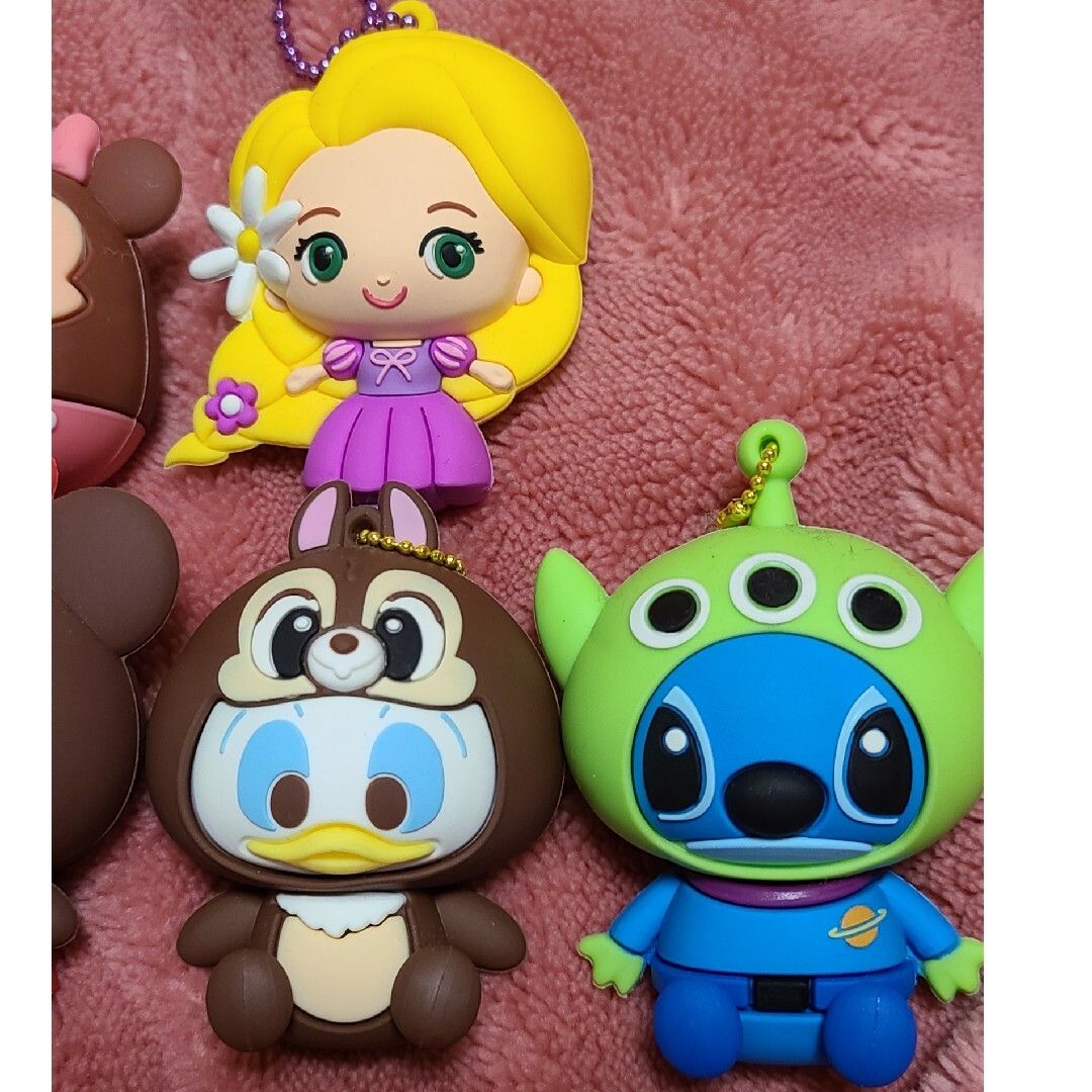 Disney(ディズニー)のディズニー　ラバー　マスコット　キーホルダー　クレーンゲーム エンタメ/ホビーのおもちゃ/ぬいぐるみ(ぬいぐるみ)の商品写真