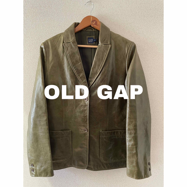 OLD GAP オールド 90s ギャップ レザーテーラードジャケットレザー