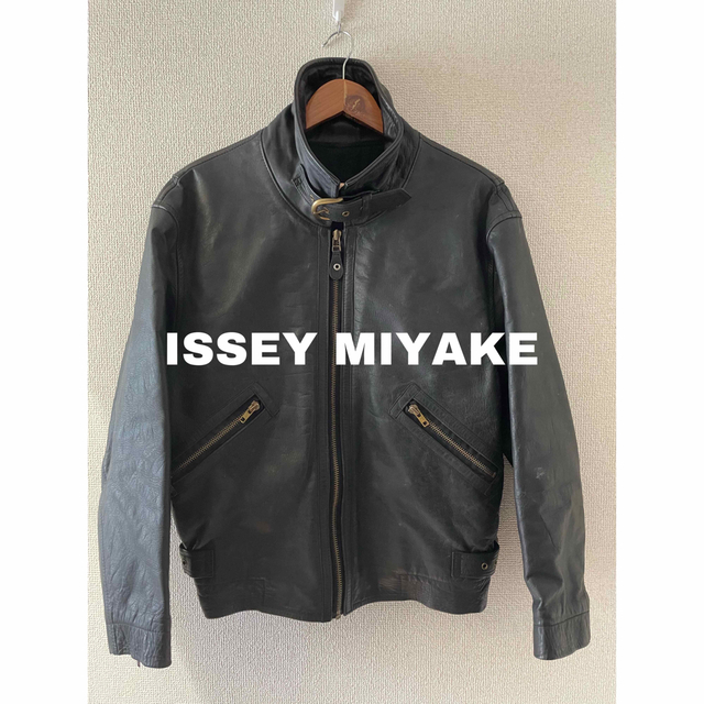 レザージャケットDUETRIO Issey Miyake イッセイミヤケ　ホースレザージャケット