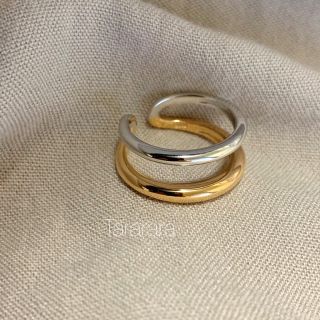 ●silver925 Wline Wcolor ring●金属アレルギー対応(リング(指輪))