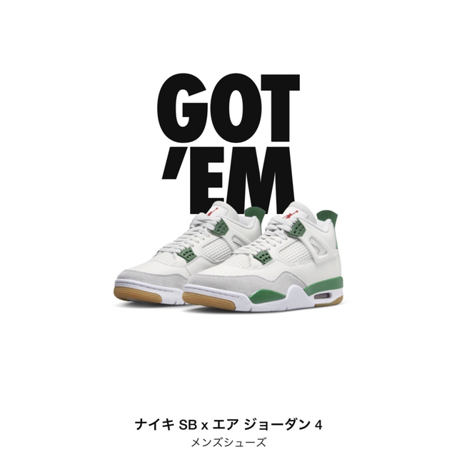 Jordan Brand（NIKE） - Nike SB × Air Jordan 4 Pine Green 26.5cmの