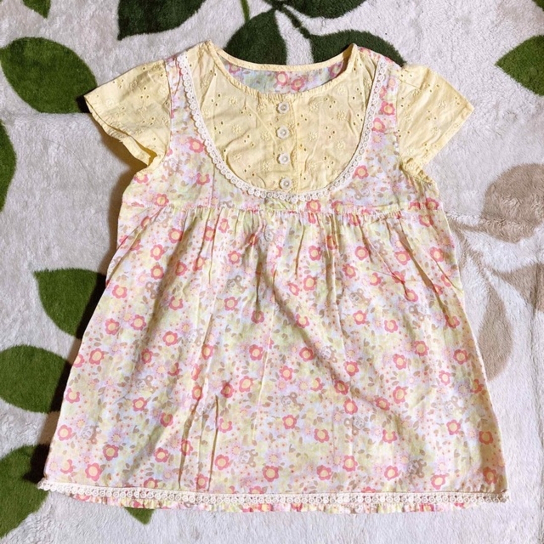 papp(パプ)のワンピース　スカート　ベビー子供服90 キッズ/ベビー/マタニティのキッズ服女の子用(90cm~)(ワンピース)の商品写真