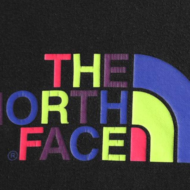THE NORTH FACE(ザノースフェイス)のノースフェイス プリント スウェット パーカー プルオーバー 裏起毛 XL 黒 レディースのトップス(パーカー)の商品写真