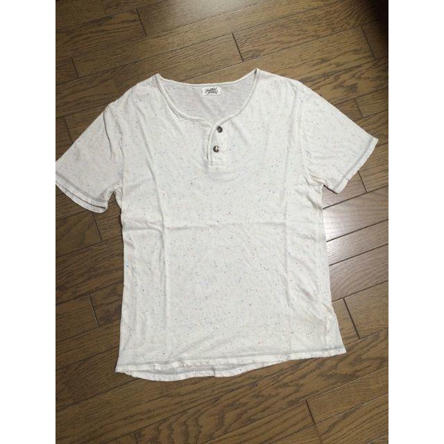 JOURNAL STANDARD(ジャーナルスタンダード)の美品JOURNAL STANDARD ネップ生地ヘンリーネックカットソー  メンズのトップス(Tシャツ/カットソー(半袖/袖なし))の商品写真