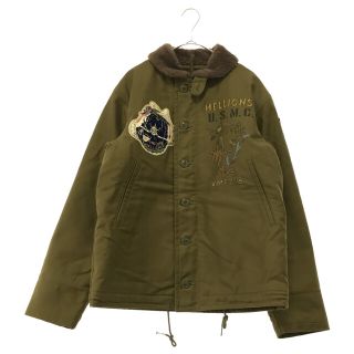 トイズマッコイ(TOYS McCOY)のTOYS McCOY トイズマッコイ ×Waner Bros. N-1 DECK JACKET ワーナーブロス ワイリーコヨーテ デッキジャケット オリーブ(フライトジャケット)