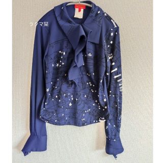 ヴィヴィアンウエストウッド(Vivienne Westwood)のヴィヴィアンウエストウッド レア 星座柄カットソー イタリア製 ビンテージ(シャツ/ブラウス(長袖/七分))