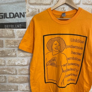 ギルタン(GILDAN)のK41 GILDAN 古着 Tシャツ パラディーTシャツ プリントT オレンジ(Tシャツ/カットソー(半袖/袖なし))