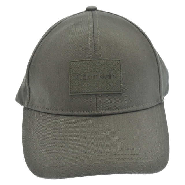Calvin Klein(カルバンクライン)のCalvin Klein カルバンクライン ラバーロゴ 6パネルキャップ 帽子 K50K507024 カーキ メンズの帽子(キャップ)の商品写真