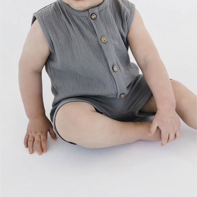Caramel baby&child (キャラメルベビー&チャイルド)のOAT children Muslin rompers ロンパース キッズ/ベビー/マタニティのベビー服(~85cm)(ロンパース)の商品写真
