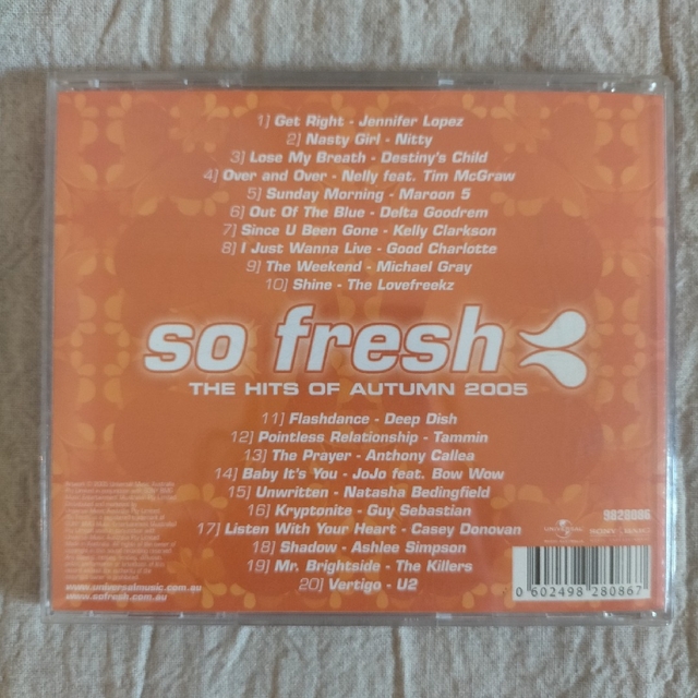 so fresh/THE HIT OF AUTUMN 2005 海外購入品CD エンタメ/ホビーのCD(ポップス/ロック(洋楽))の商品写真