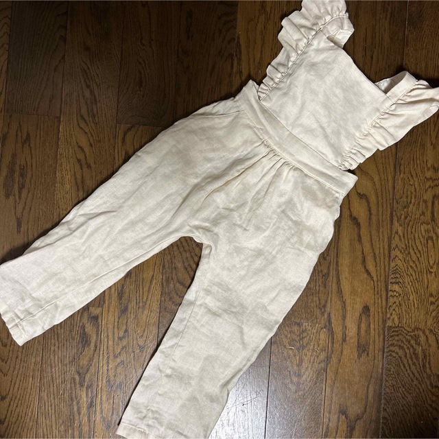 Caramel baby&child (キャラメルベビー&チャイルド)のoat Linen Flutter Sleeve Jumpsuit  3〜4y キッズ/ベビー/マタニティのキッズ服女の子用(90cm~)(その他)の商品写真