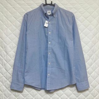 ギャップ(GAP)の新品　ギャップ　ボタンダウンシャツ　XS ブルー(シャツ)