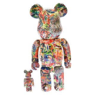 メディコムトイ(MEDICOM TOY)のMEDICOM TOY メディコムトイ BE@RBRICK Ryan McGinness 400%/100% ベアブリック ライアンマクギネス フィギュア 人形 マルチ(その他)
