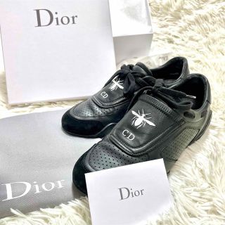 クリスチャンディオール(Christian Dior)の箱付 クリスチャンディオール D-BEE トレーナー レザースニーカー(スニーカー)