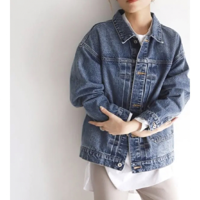 SLOBE IENA(スローブイエナ)のSLOBE IENA LE DENIM×MARITAS Gジャン 美品 レディースのジャケット/アウター(Gジャン/デニムジャケット)の商品写真