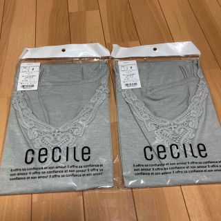 セシール(cecile)のCecile タンクトップ　グレー　M 2枚(タンクトップ)