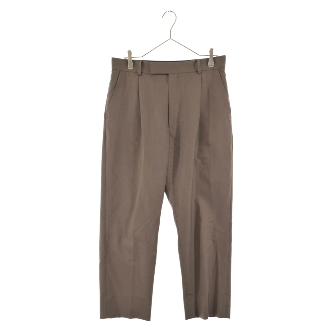 WACKO MARIA ワコマリア ×Ermenegildo Zegna PLEATED TROUSERS エルメネジルド ゼニア 1タック スラックス パンツ モカ