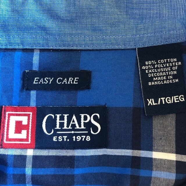 CHAPS(チャップス)のチャップス　CHAPS　長袖　チェック　シャツ　XL　※説明参照 メンズのトップス(シャツ)の商品写真