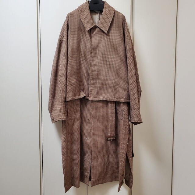 YOKE 19ss 3 way bal collar share coat