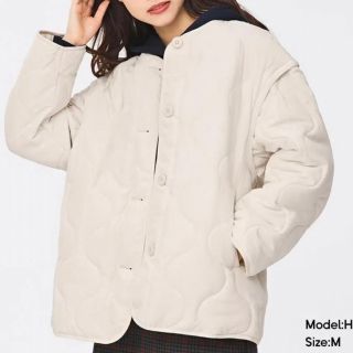 GU - 2WAY オーバーサイズ キルティングブルゾンの通販 by そら's shop
