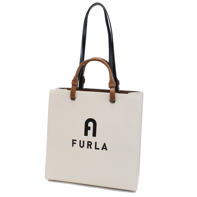 Furla フルラ FURLA VARSITY WB00728 トートバッグ MARSHMALLOW+NERO ホワイト系 レディース