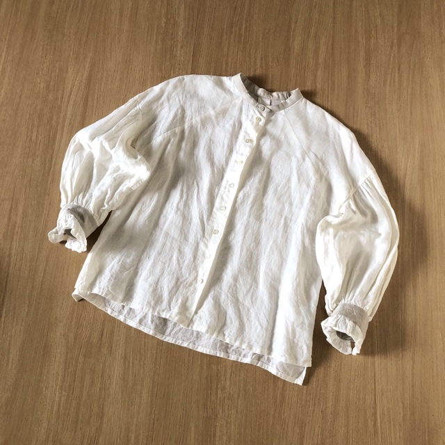 MAGALI マガリ　リネン　フリル袖ブラウス レディースのトップス(シャツ/ブラウス(長袖/七分))の商品写真