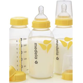 メデラ(medela)のメデラ母乳ボトル 250ml （乳首・乳首キャップ付き） 3本セット(哺乳ビン)