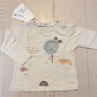 ザラ(ZARA)の【新品・タグ付き】ZARA プリント入りトップス 74cm(Ｔシャツ)