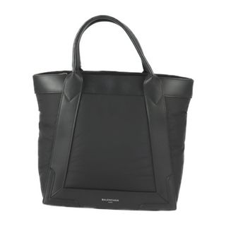 バレンシアガ(Balenciaga)のBALENCIAGA バレンシアガ  カバスS ハンドバッグ 363425 ナイロン レザー  ブラック シルバー金具  トートバッグ 【本物保証】(ハンドバッグ)