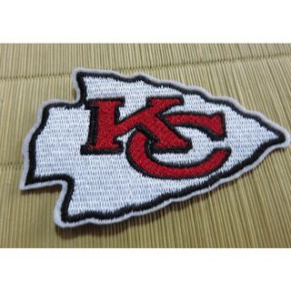 白赤KC激渋NFLカンザスシティ・チーフスChiefs刺繍ワッペン■アメフト観戦(アメリカンフットボール)