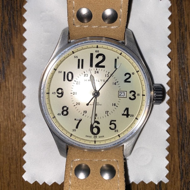 Hamilton カーキ　オフィサーオート　腕時計