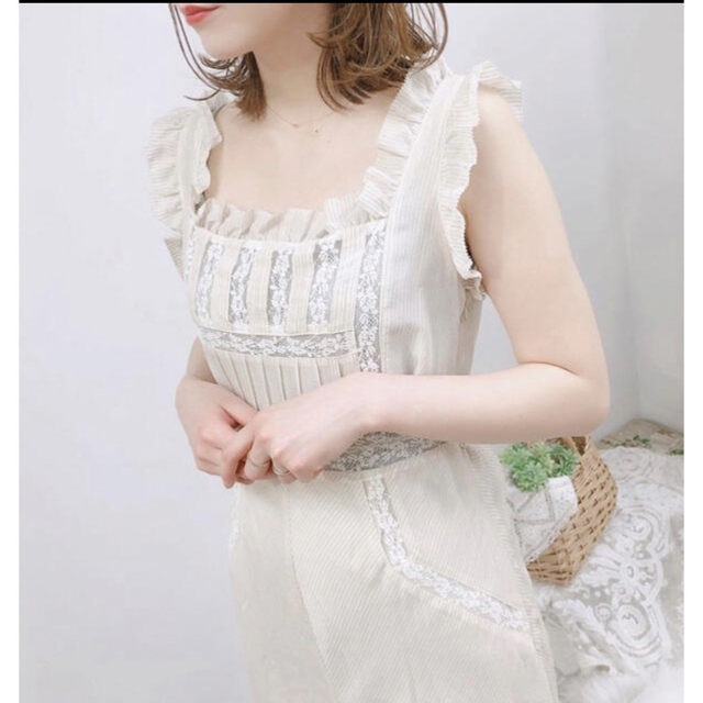deicy me couture ピンストライプレースmixドレス