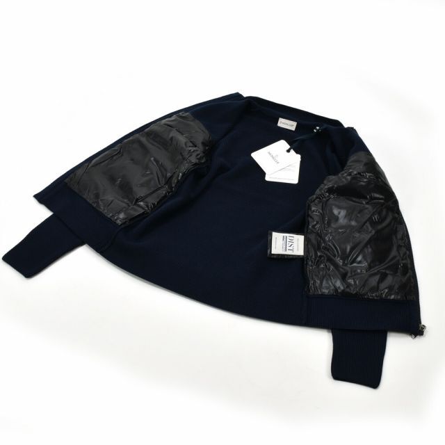 MONCLER - 【NAVY】モンクレール ジップアップカーディガンの MONCLER - 【NAVY】モンクレール ジップアップカーディガンの