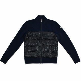 モンクレール(MONCLER)の【NAVY】モンクレール ジップアップカーディガン(カーディガン)