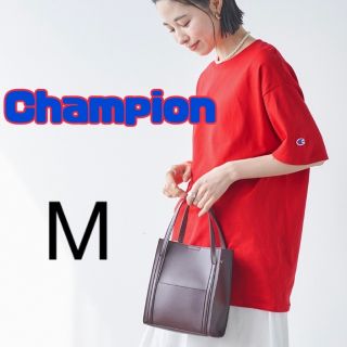 チャンピオン(Champion)の新品【Champion】赤 レッド Tシャツ Mサイズ チャンピオン(Tシャツ(半袖/袖なし))