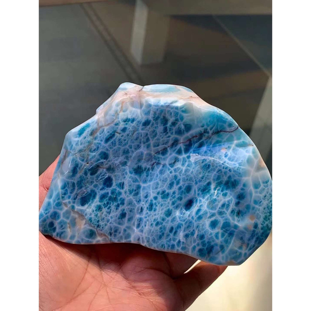 509.5g 天然無処理 ラリマー 置物(原石)-