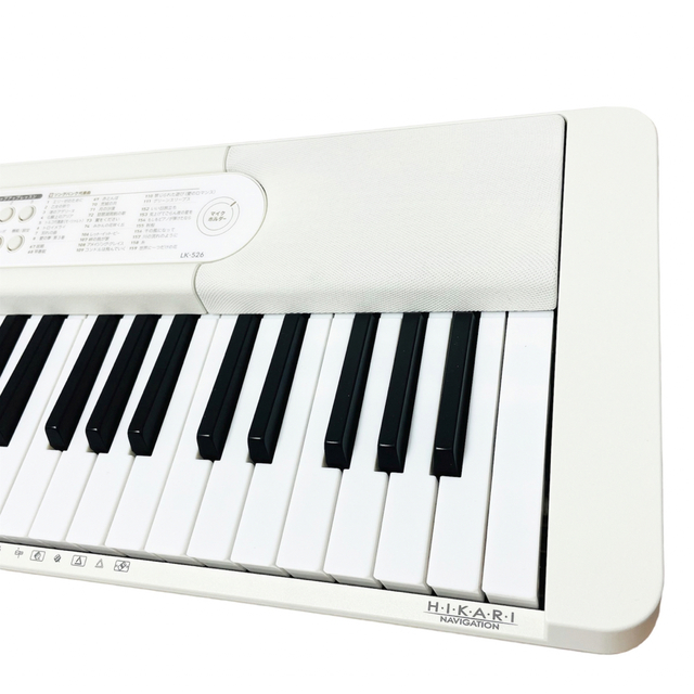CASIO カシオ 光ナビゲーション機能付き 楽々キーボード LK-526 美品-