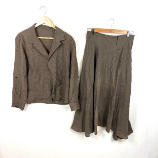 ヨウジヤマモト(Yohji Yamamoto)の極美品　Yohji Yamamoto　ヨウジヤマモト　リネンスカートセットアップ(その他)