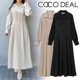 ココディール(COCO DEAL)のCOCODEAL ココディール シャツスイッチフレアワンピース(ロングワンピース/マキシワンピース)