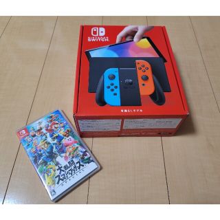 Nintendo Switch - Nintendo Switch 有機EL本体＋スマブラソフトの通販 ...