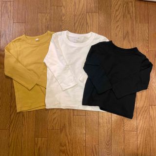 ムジルシリョウヒン(MUJI (無印良品))の長袖カットソー　ロンT  90   3枚セット(Tシャツ/カットソー)