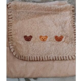 タオル地トイレットペーパーカバー　くま刺繍(その他)