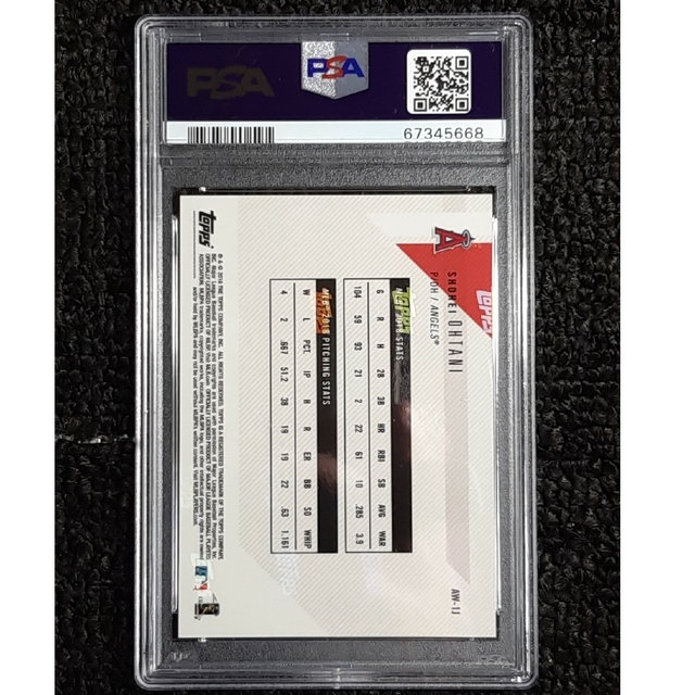 大谷翔平　psa10　2018　TOPPS NOW # AW－1J　日本版 エンタメ/ホビーのタレントグッズ(スポーツ選手)の商品写真