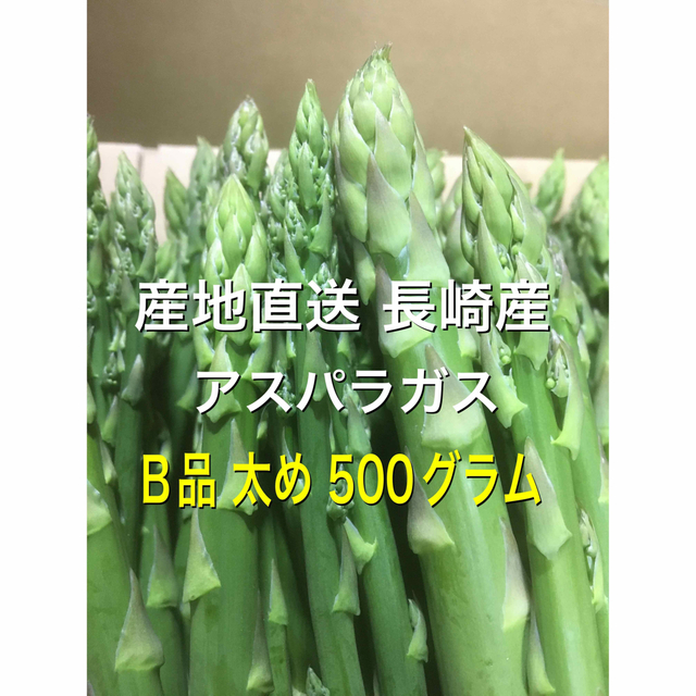 産直長崎産アスパラガスB品 太め 500グラム 食品/飲料/酒の食品(野菜)の商品写真