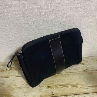 コーチ(COACH)のCOACH　コーチ/クラッチバッグ/ポーチ/ブラック/シグネチャー/キャンバス(ポーチ)