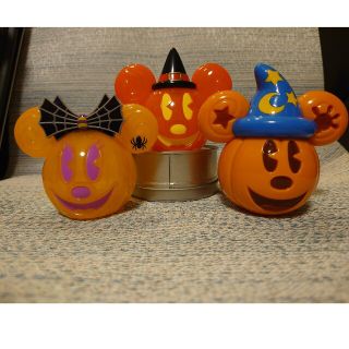 ディズニー(Disney)のディズニー　ハロウィン　かざり　ミッキーマウス　ミニーマウス　小物入れ　セット(キャラクターグッズ)